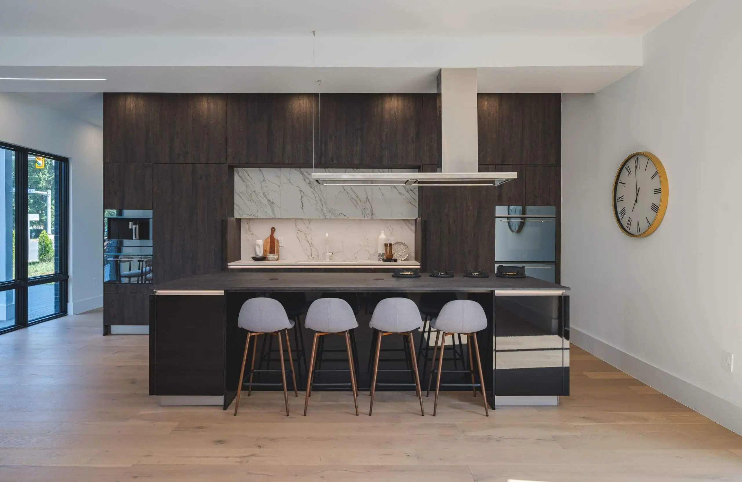 Modern Dark Kitchen Remodel In McLean, VA