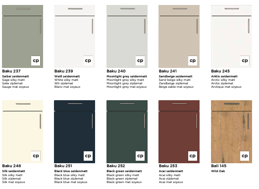 Popular Cabinet Color Palettes